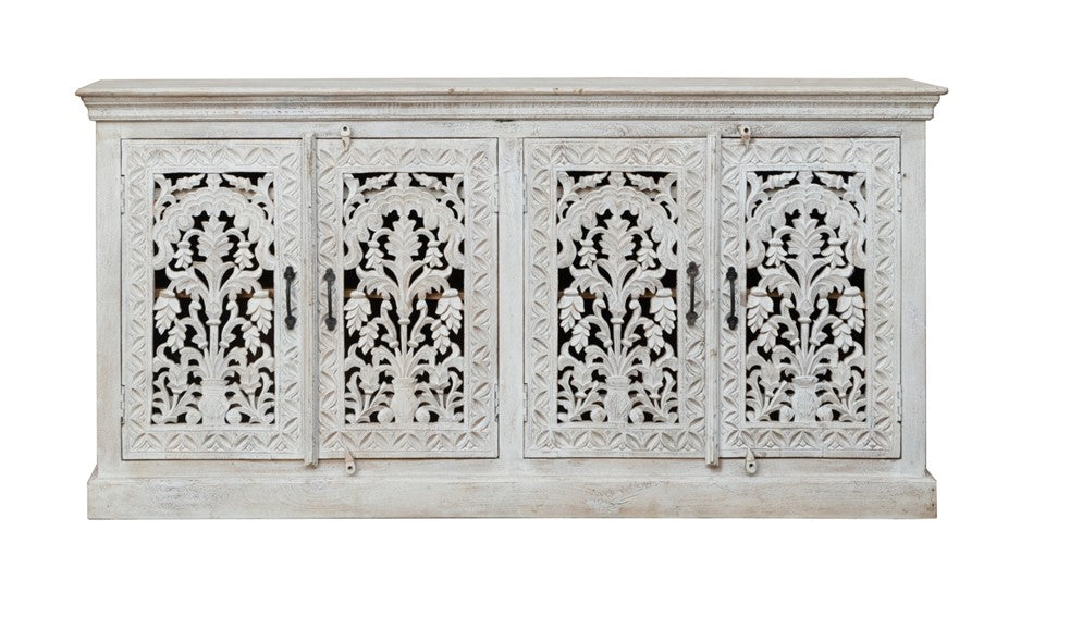 Lisa Hand Carved Wooden Sideboard