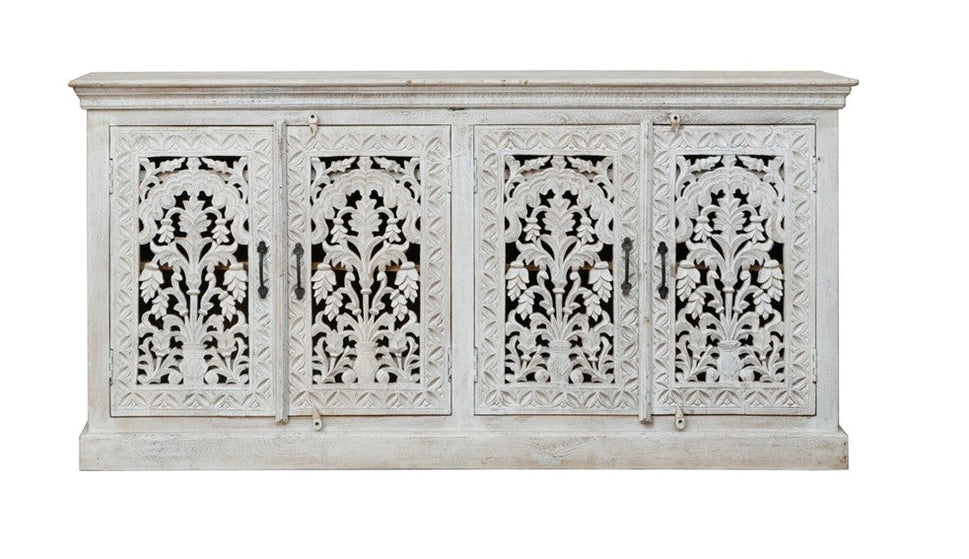 Lisa Hand Carved Wooden Sideboard