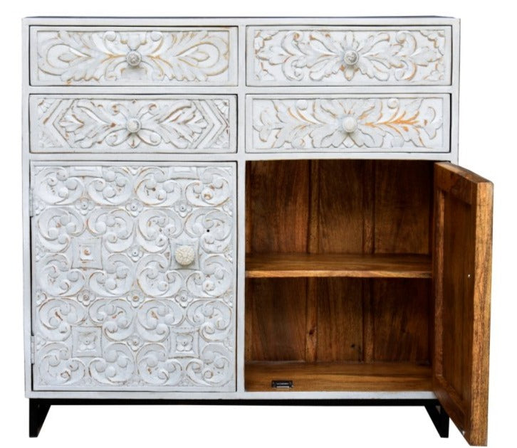 Naya Wooden Carved Chest