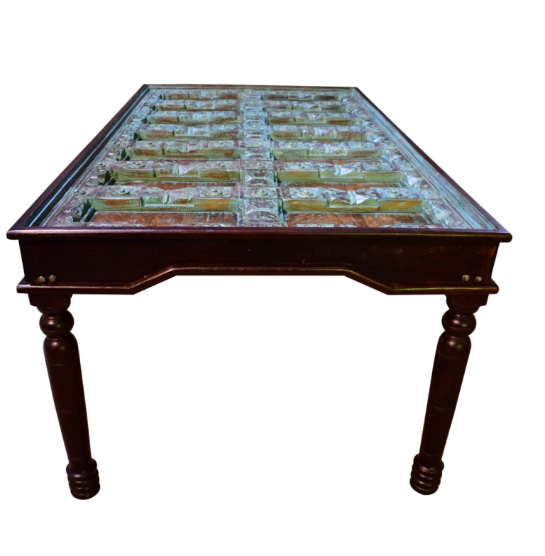 Jessy Hand Carved Wooden Dining Table
