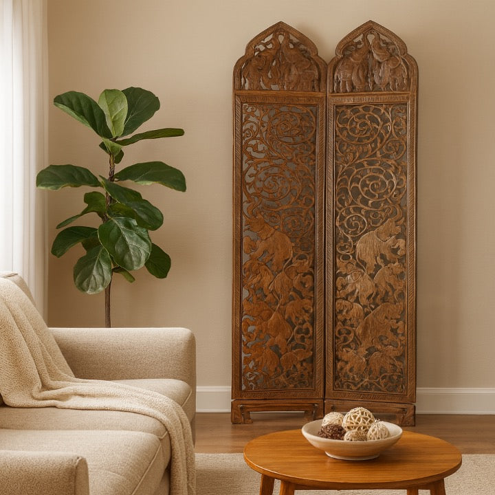 Ellie Handcarved Room Divider