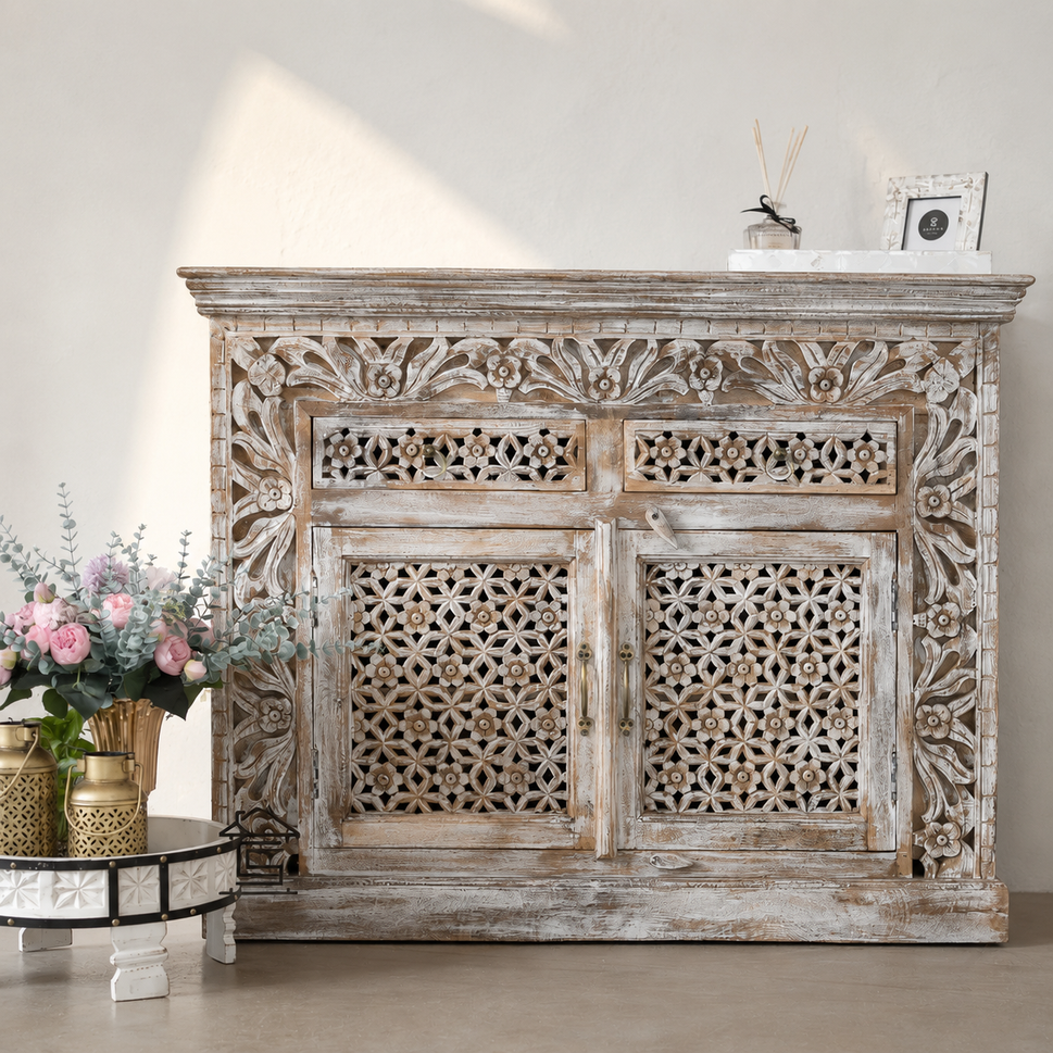 Vaibhav Carved Wooden Cabinet