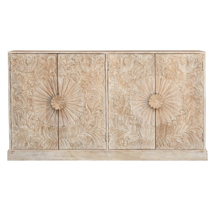 Jade Hand Carved Wooden Shoe Cabinet