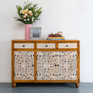 Switch Polar Hand Carved Wooden Shoe Cabinet 2 image