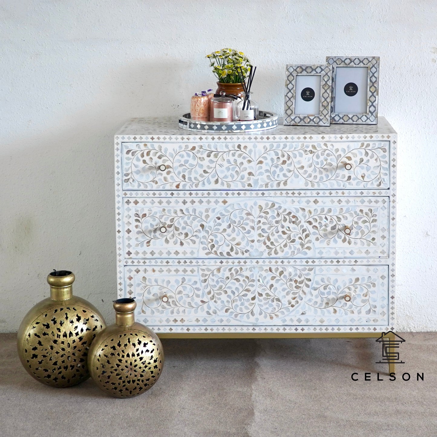 Bob Mother of Pearl Inlay Chest