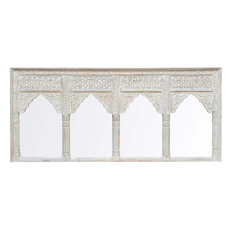 Alves Hand Carved Wooden Mirror