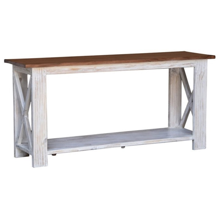 Lisa Hand Carved Wooden Console Table