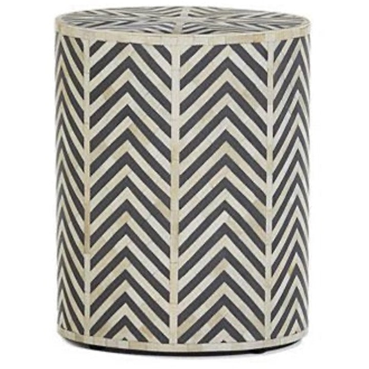 Kit Bone Inlay Stool