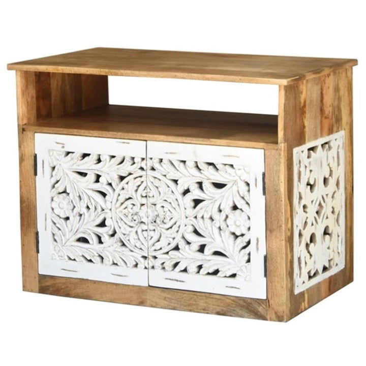 Esom Wooden Carved Cabinet