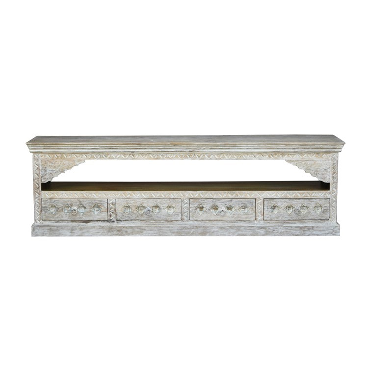 Jenn Hand Carved TV Cabinet