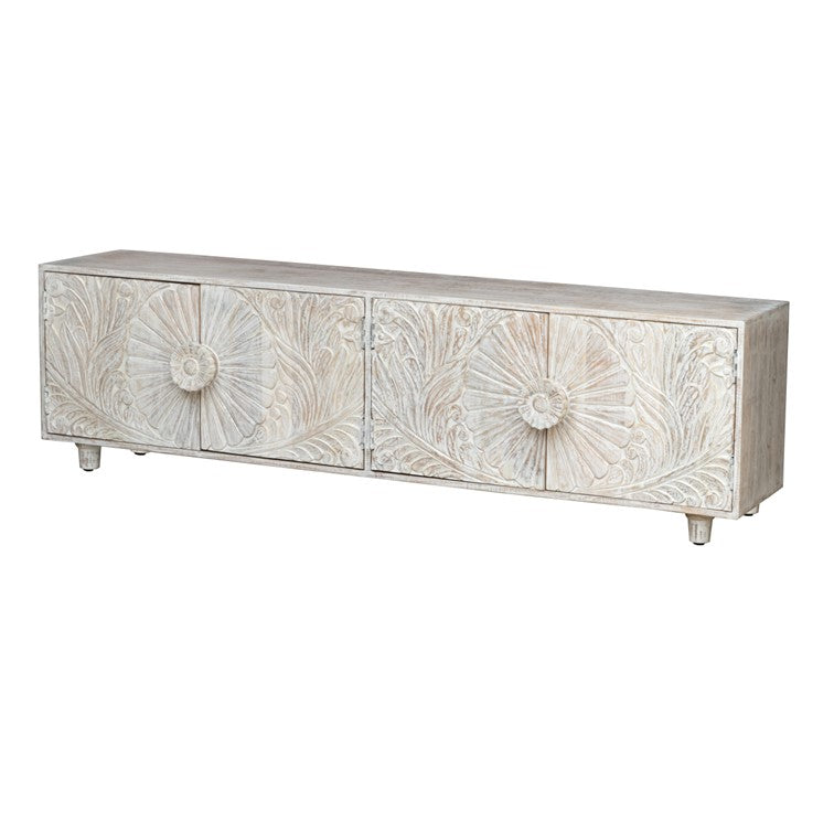Chrisy Hand Carved TV Cabinet
