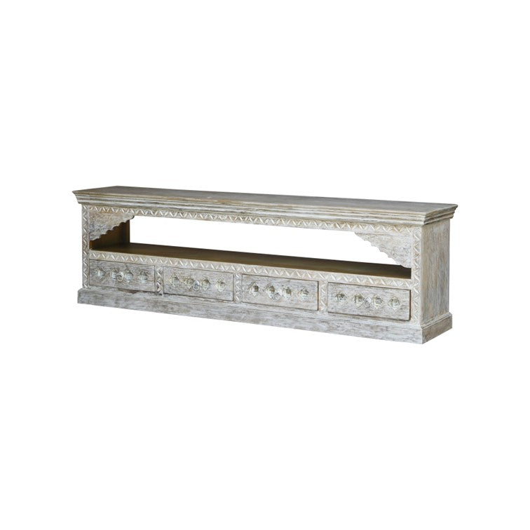 Jenn Hand Carved TV Cabinet