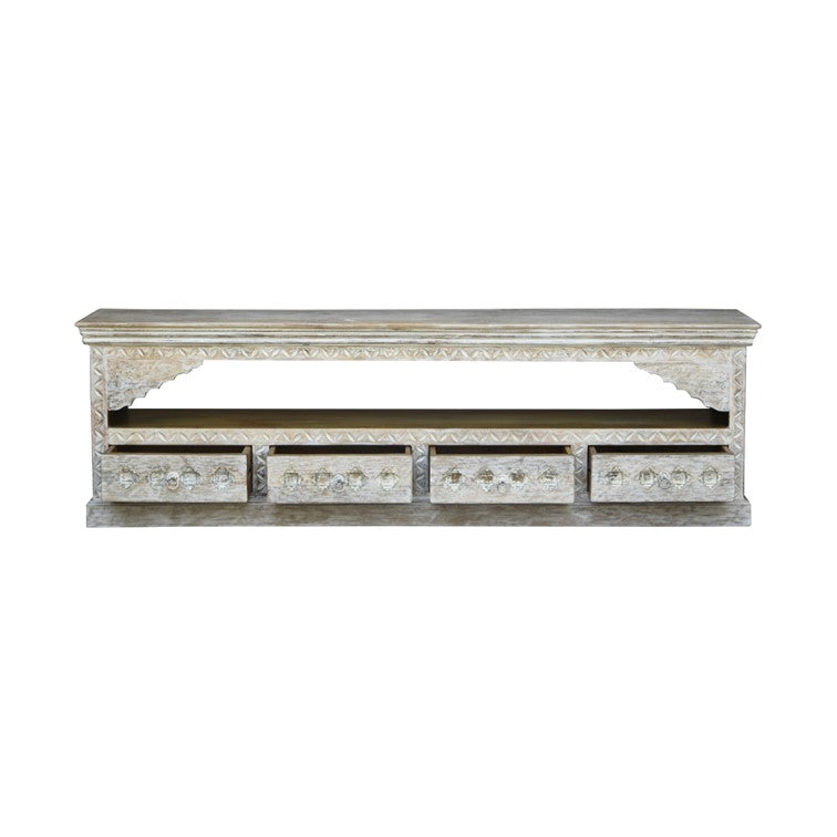 Jenn Hand Carved TV Cabinet