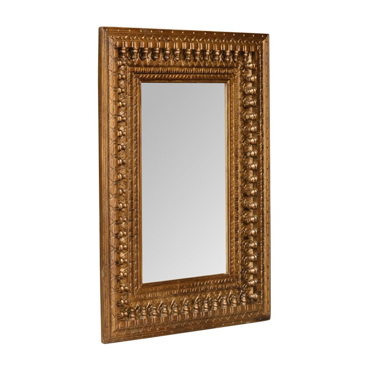 Ivan Hand Carved Wooden Mirror