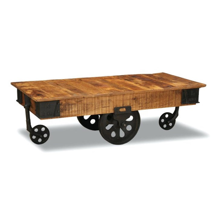 Nadon Carved Wooden Coffee Table