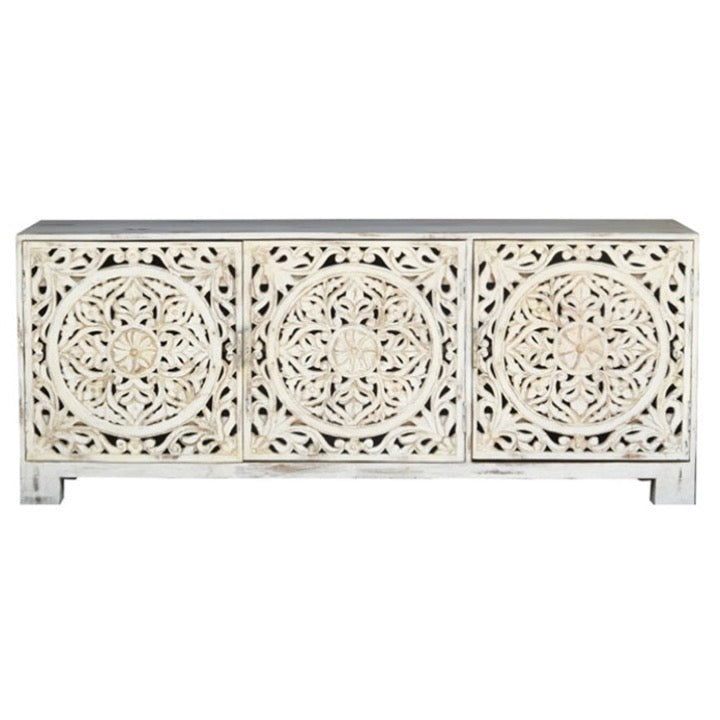 Lee Wooden Hand Carved TV Cabinet