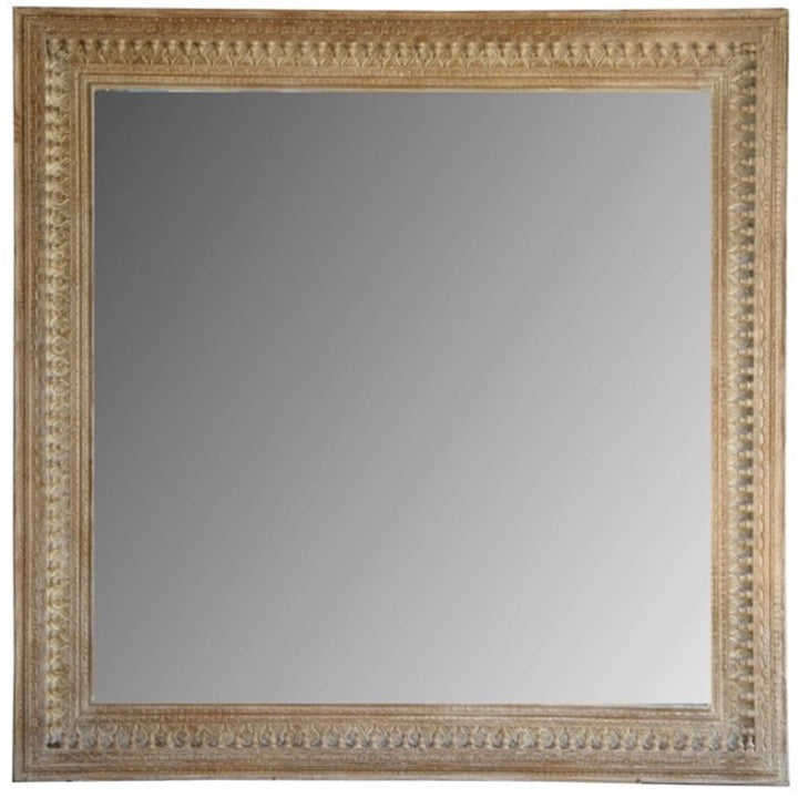 Isabela Hand Carved Wooden Mirror