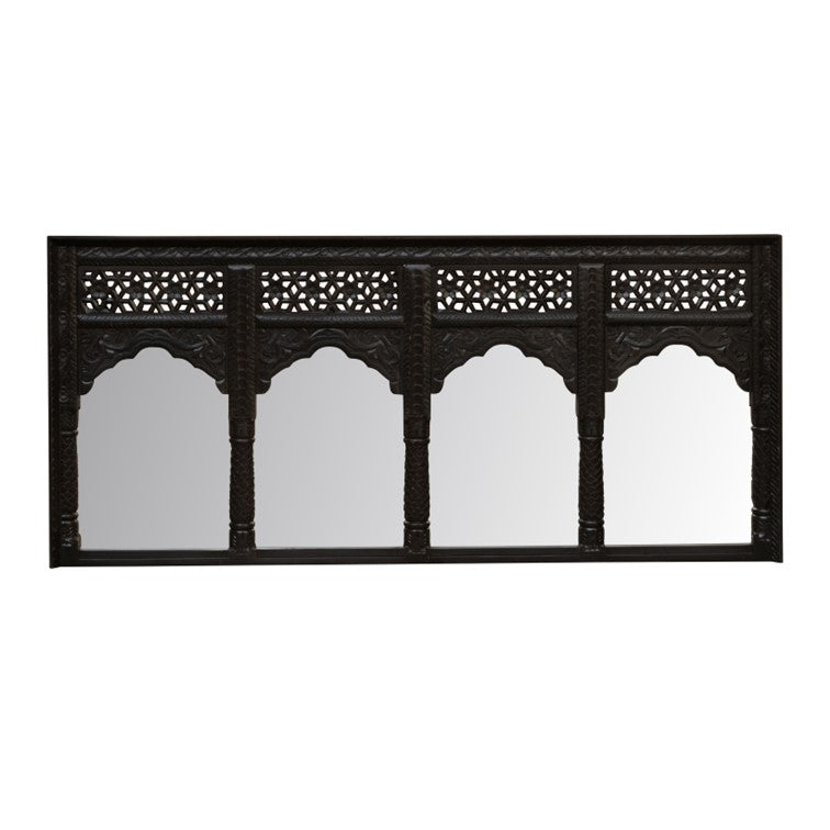 Laxmi Hand Carved Wodden Mirror