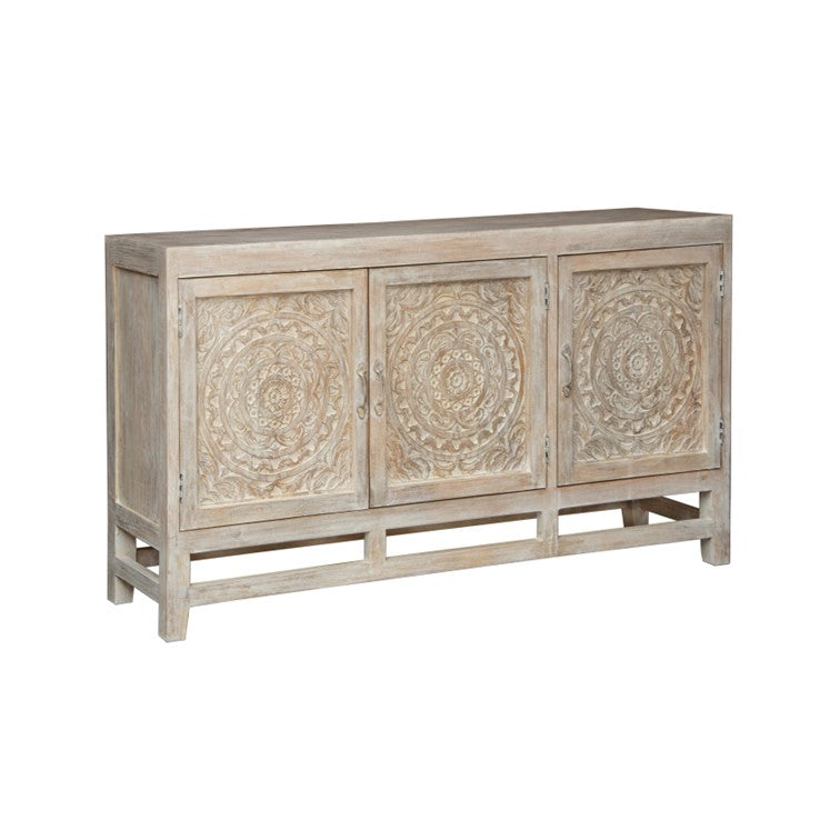 Douglas Hand Carved Wooden Buffet