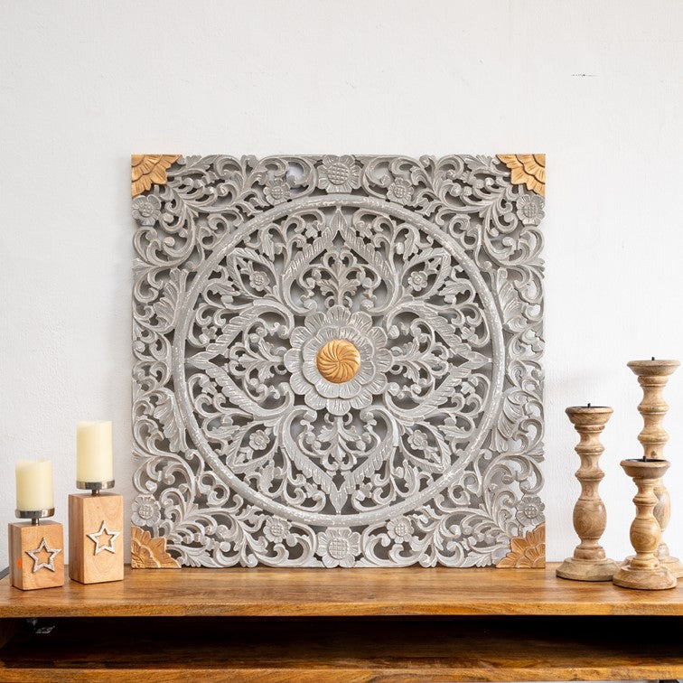 Emily Carved Wall Panel