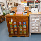 Switch Madelyn Hand Carved Wooden Shoe Cabinet 3 image