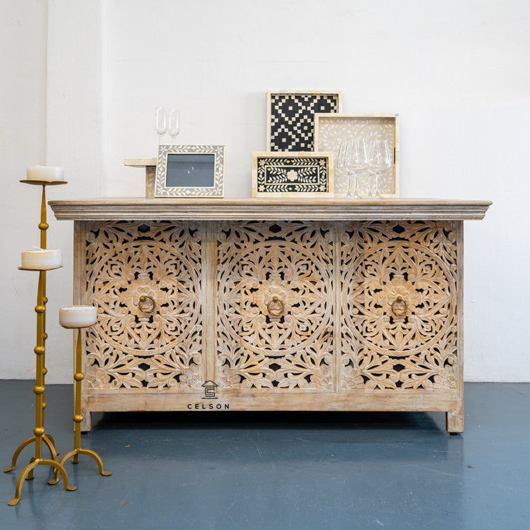 James Hand Carved Sideboard