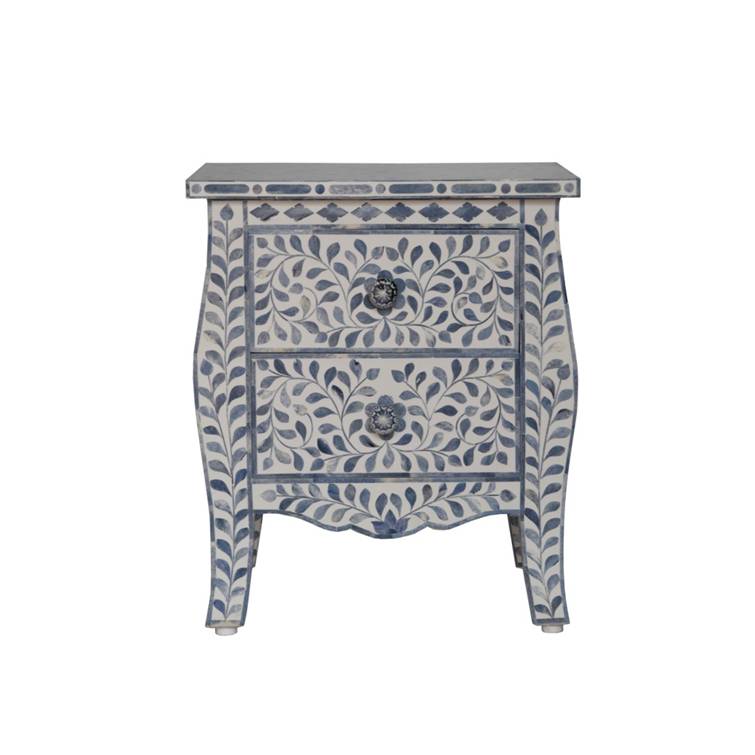 Hayley Bone Inlay Bedside