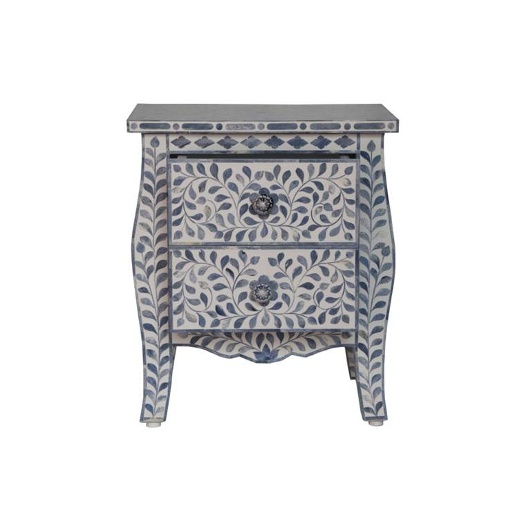 Hayley Bone Inlay Bedside
