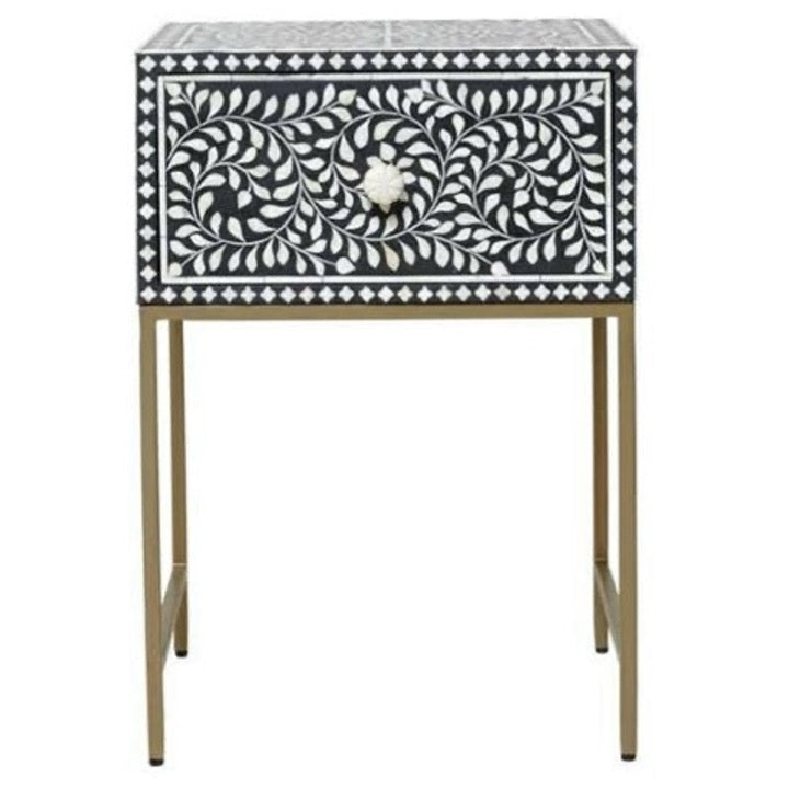 Jessi Bone Inlay Bedside
