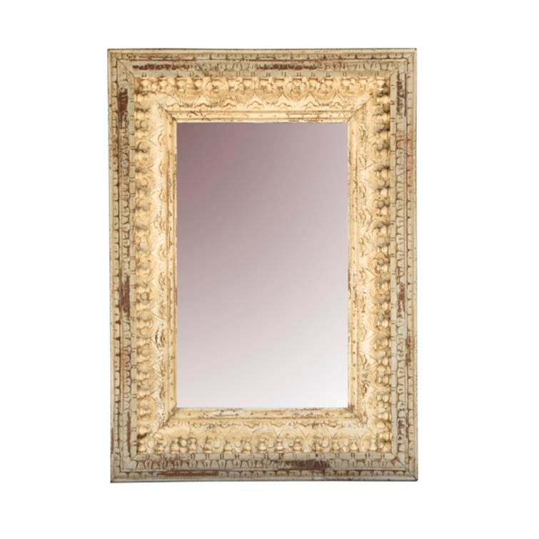 Lee Hand Carved Wooden Mirror