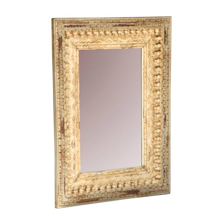 Lee Hand Carved Wooden Mirror