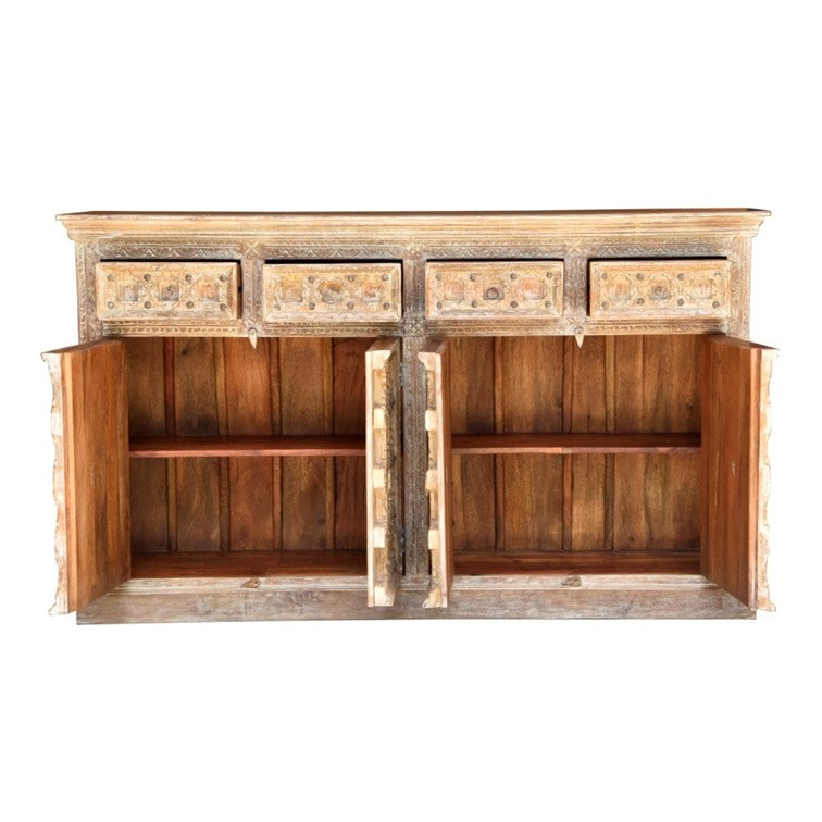 Melly Hand Carved  Wooden Buffet
