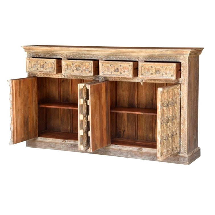 Melly Hand Carved  Wooden Buffet
