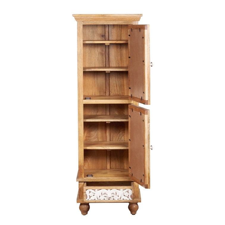 Stone Carved Wooden Shoe Cabinet