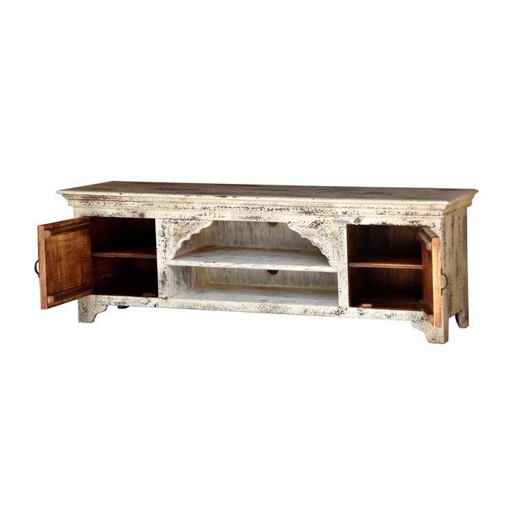 Morton Hand Carved Tile TV Cabinet