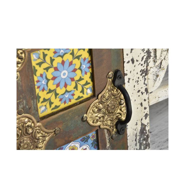 Morton Hand Carved Tile TV Cabinet