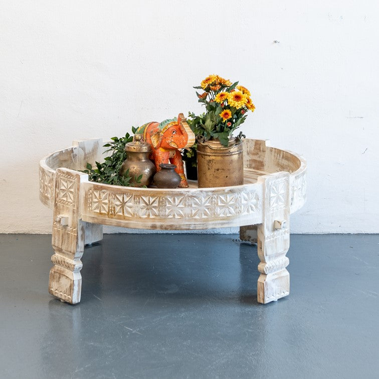 Sally Carved Chakki Table