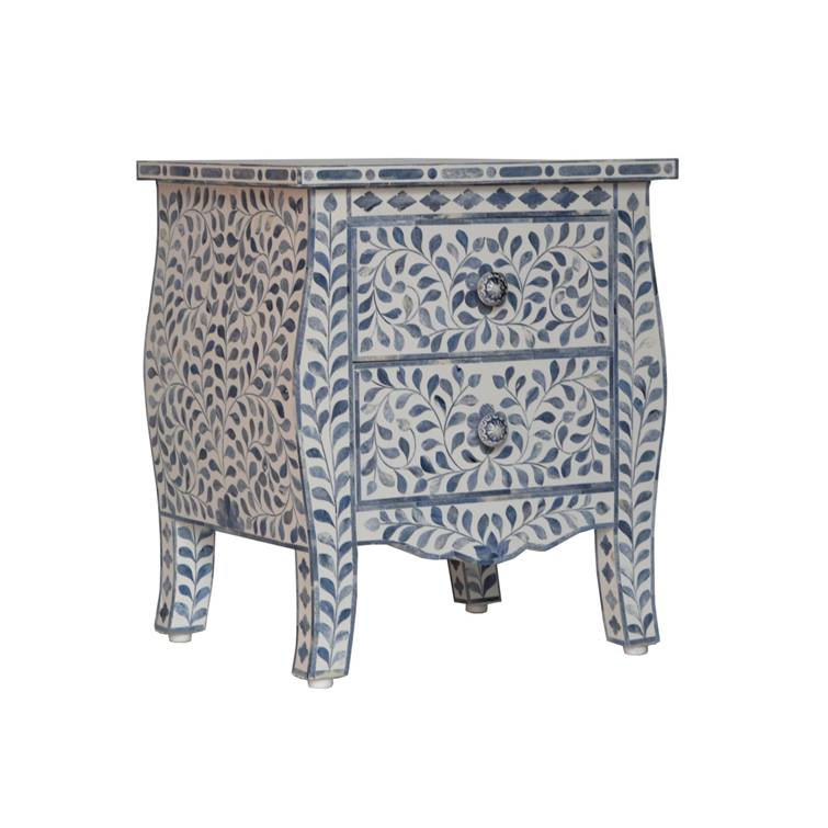 Hayley Bone Inlay Bedside