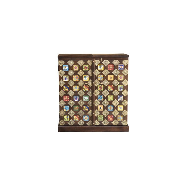 Vivian Tile Bar Cabinet