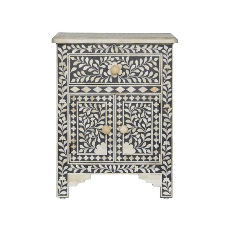 Kathryn Bone Inlay Bedside