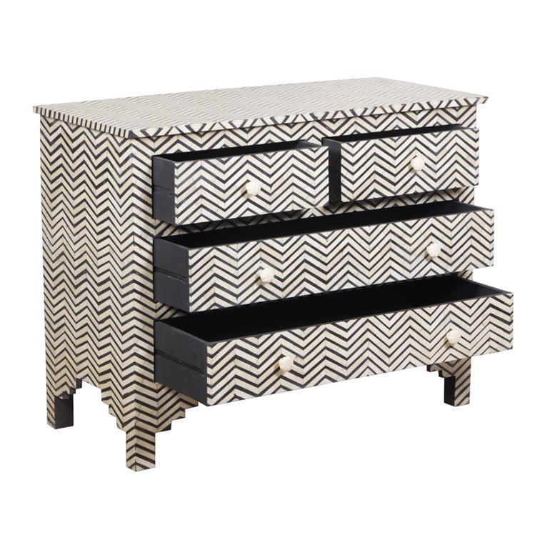 Vanya Bone Inlay Chest of Drawer
