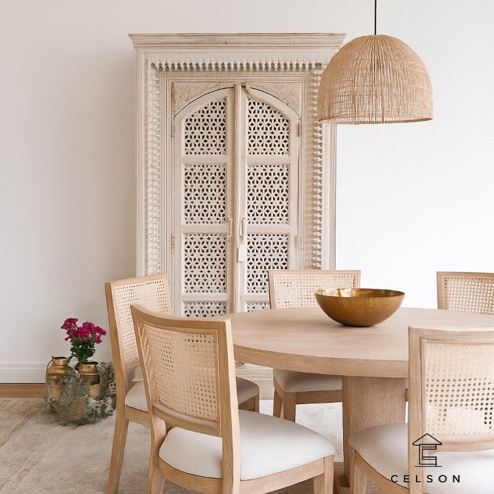 Megha Hand Carved Almirah