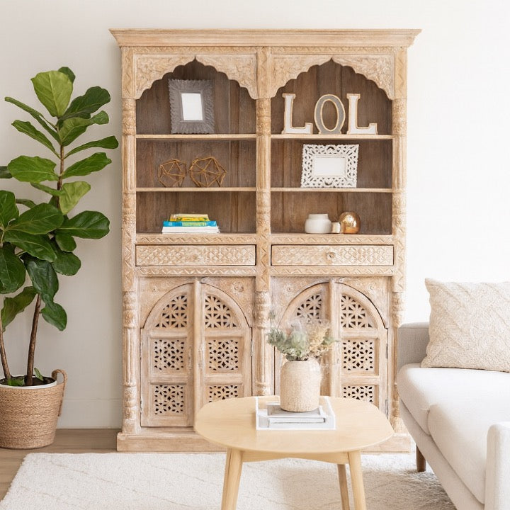 Pierce Carved Bookcase