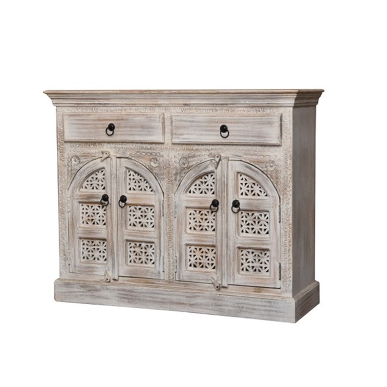 Ana Carved Wooden Cabinet