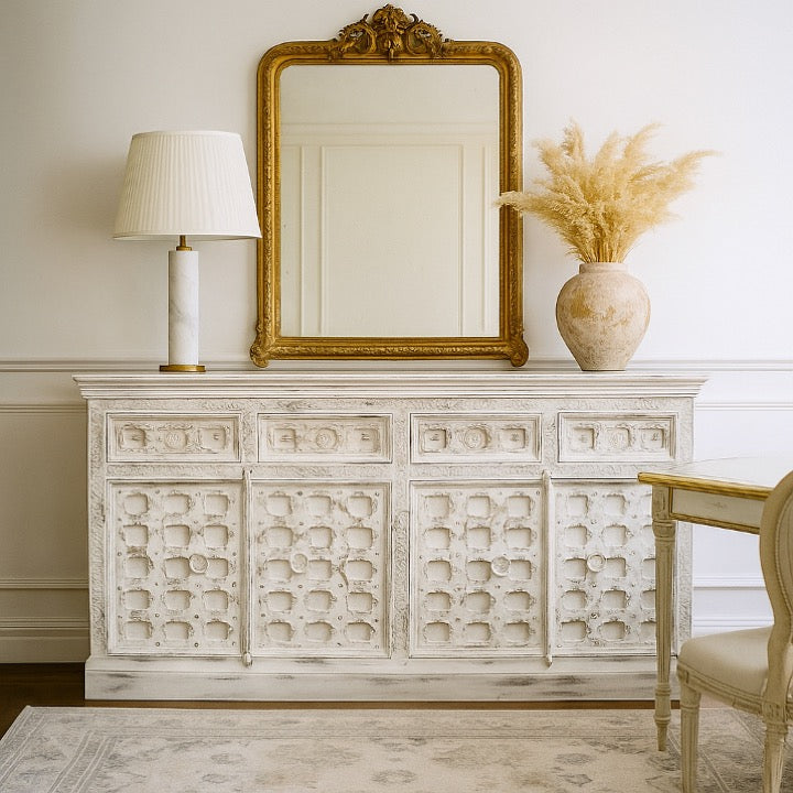 Rosa Carved Wooden SideBoard