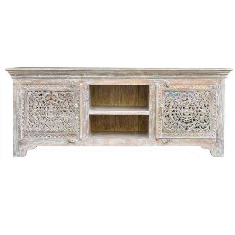 Scott Wooden Hand Carved TV Cabinet