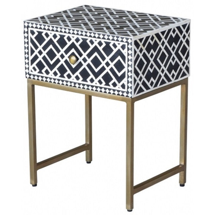Dylan Bone Inlay Bedside