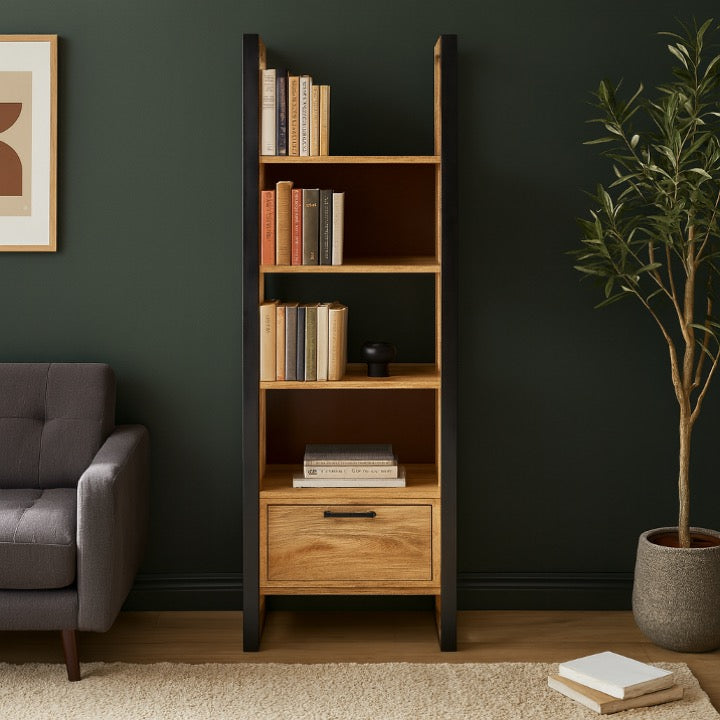 Elowen Carved Bookshelf