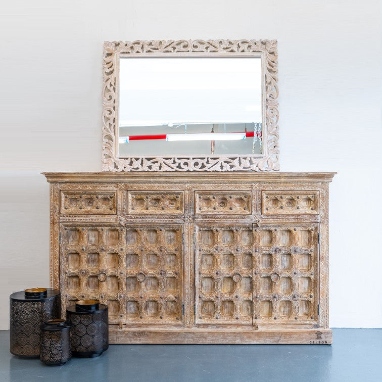 Melly Hand Carved  Wooden Buffet