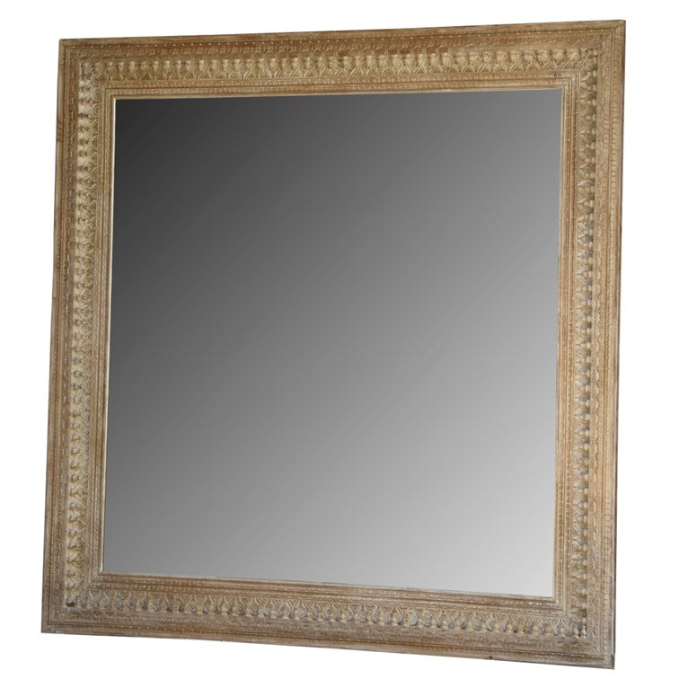 Isabela Hand Carved Wooden Mirror